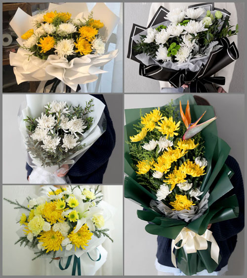 重庆云阳县双江街道白事花束代送